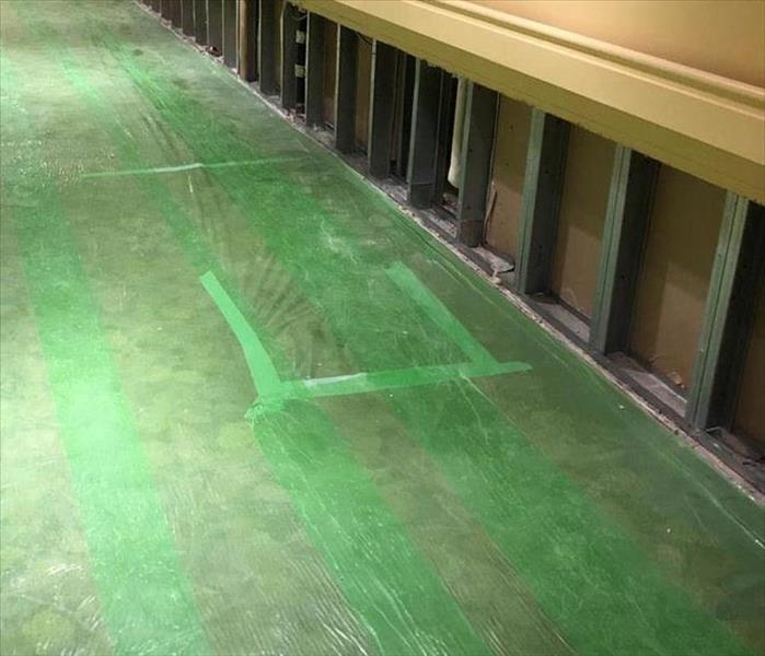 Flood waters infiltrated this commercial property causing major water damage